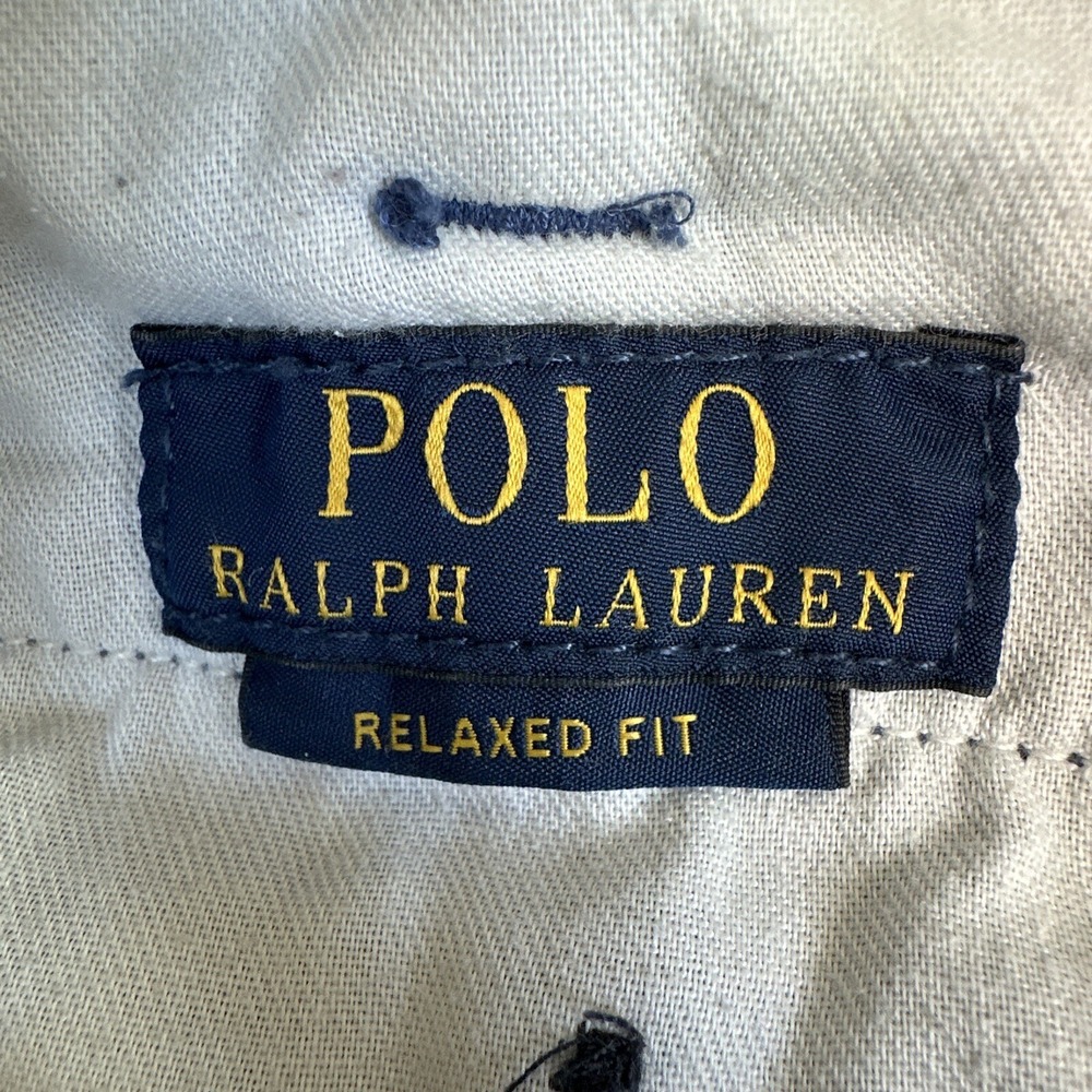 Polo Ralph Lauren Cotton Twill Straight Shorts Blue Mens 36 - Picture 5 of 12